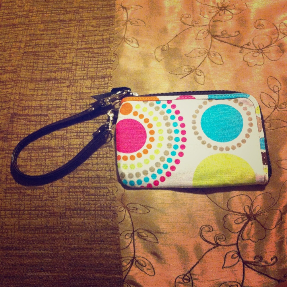 Colorful wristlet wallet!